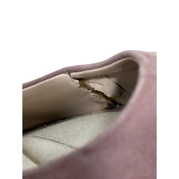 Essex Lane Comfort Pumps 9.5 Pink Faux Suede Minimalist Dressy Kitten Heel Shoes - Picture 7 of 14